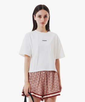 【ラコステ/LACOSTE】のワイド ショートネームステッチTシャツ 人気、トレンドファッション・服の通販 founy(ファニー) ファッション Fashion レディースファッション Fashion for Women トップス・カットソー Cut & Sew Tops シャツ・ブラウス・オフィスカジュアル Elegant Blouses & Button-Ups ロングTシャツ・Tシャツ Longline T-Shirts & Tees クロップド Cropped, Short Length ショート Short, Short Length フロント Front, Front Design モダン Modern, Contemporary ワイド Wide, Wide Fit |ID:prp329100004817574