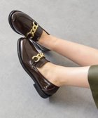 【インター ショシュール/INTER-CHAUSSURES】の【Luca Grossi】ラウンドトウチェーンローファー 人気、トレンドファッション・服の通販 founy(ファニー) ファッション Fashion レディースファッション Fashion for Women チェーン Chain, Chain Strap トレンド Trend, Trending Now thumbnail DBR|ID: prp329100004817583 ipo3291000000034996959