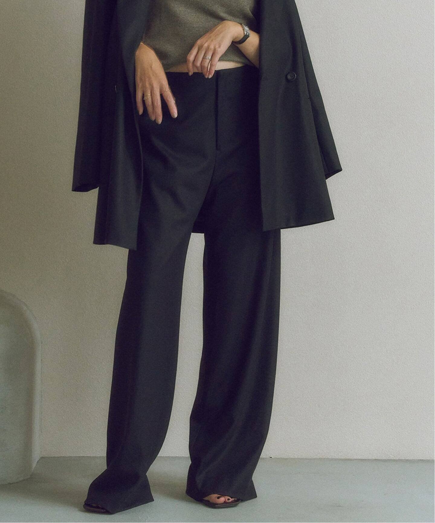 【プラージュ/Plage】のMY_wool fit パンツ インテリア・キッズ・メンズ・レディースファッション・服の通販 founy(ファニー) 　ファッション　Fashion　レディースファッション　Fashion for Women　パンツ　Pants & Trousers　シンプル　Simple, Minimal　ワイド　Wide, Wide Fit　冬　Winter / This Winter　ブラック|ID: prp329100004817600 ipo3291000000034997188