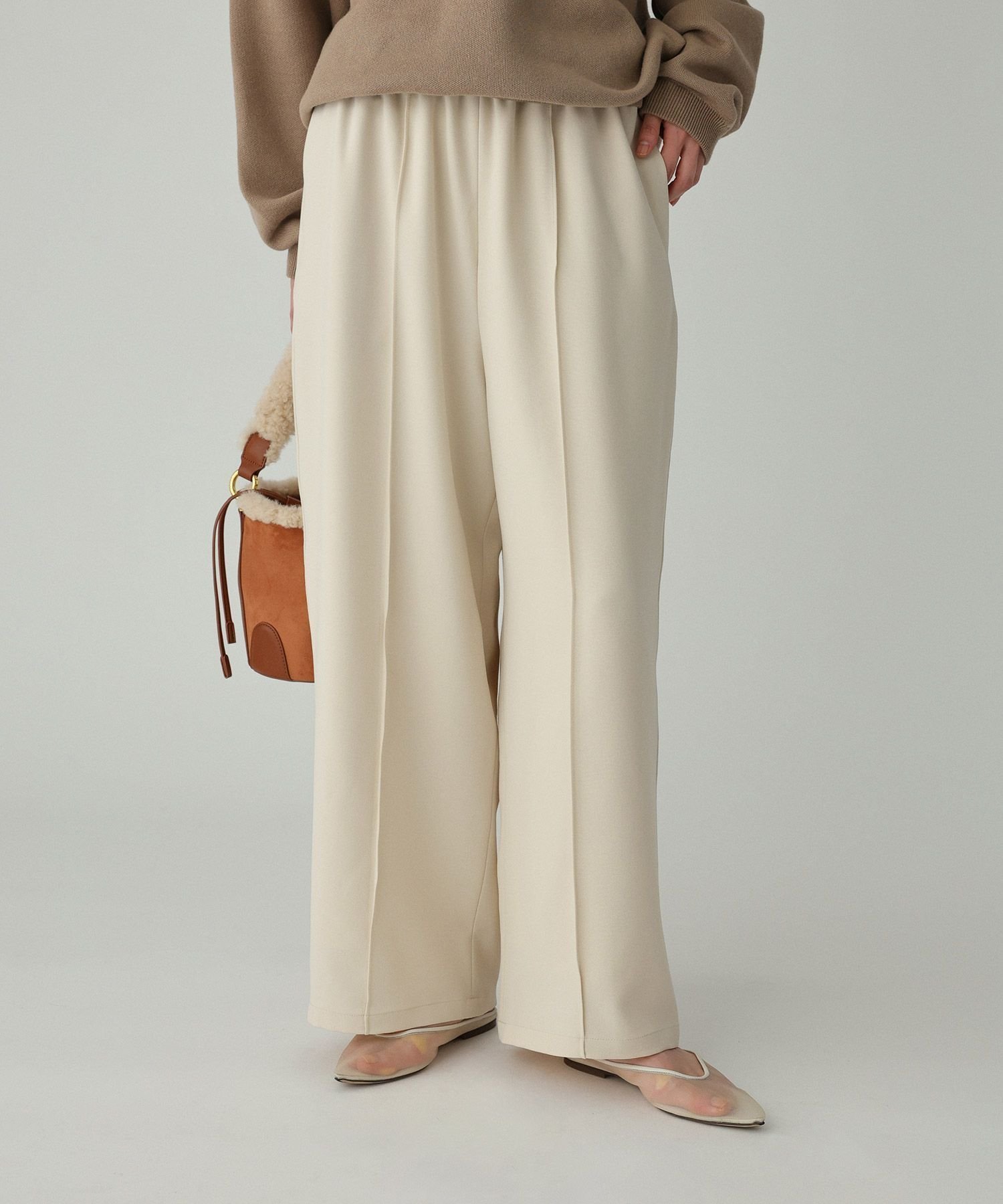 【バビロン/BABYLONE / KIDS】の【多機能素材】ツイルリラックスパンツ インテリア・キッズ・メンズ・レディースファッション・服の通販 founy(ファニー) 　ファッション　Fashion　キッズファッション　Fashion for Kids　ボトムス　Bottoms　ストレッチ　Stretch, Stretchy Fabric　センター　Center, Center Line　楽ちん　Easy Fit, Comfortable　再入荷　Restock / Back in Stock　アイボリー52|ID: prp329100004817601 ipo3291000000034997202