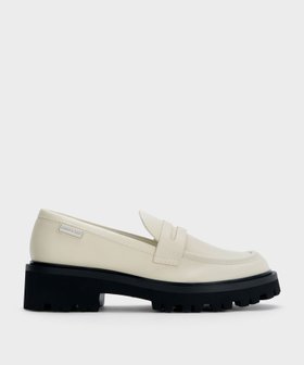 【チャールズ アンド キース/CHARLES & KEITH】のカバードリッジソール ローファー 人気、トレンドファッション・服の通販 founy(ファニー) ファッション Fashion レディースファッション Fashion for Women スタイリッシュ Stylish, Fashionable トレンド Trend, Trending Now メタル Metal, Metal Parts 今季 This Season, Current Season |ID:prp329100004817629
