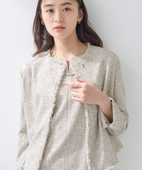 【インディヴィ/INDIVI】の【軽量/セレモニー/SETUP可能】ストレッチツイードジャケット 人気、トレンドファッション・服の通販 founy(ファニー) ファッション Fashion レディースファッション Fashion for Women アウター Coat / Outerwear Collection レディースジャケット・軽アウター Jackets ジャケット Jacket, Outerwear ストレッチ Stretch, Stretchy Fabric スマート Smart, Elegant セレモニー Ceremony ツイード Twill, Twill Weave パターン Pattern, Design Print パール Pearl, Pearl Accent ポケット Pocket, Pocket Detail 軽量 Lightweight, Ultra Light |ID:prp329100004817637