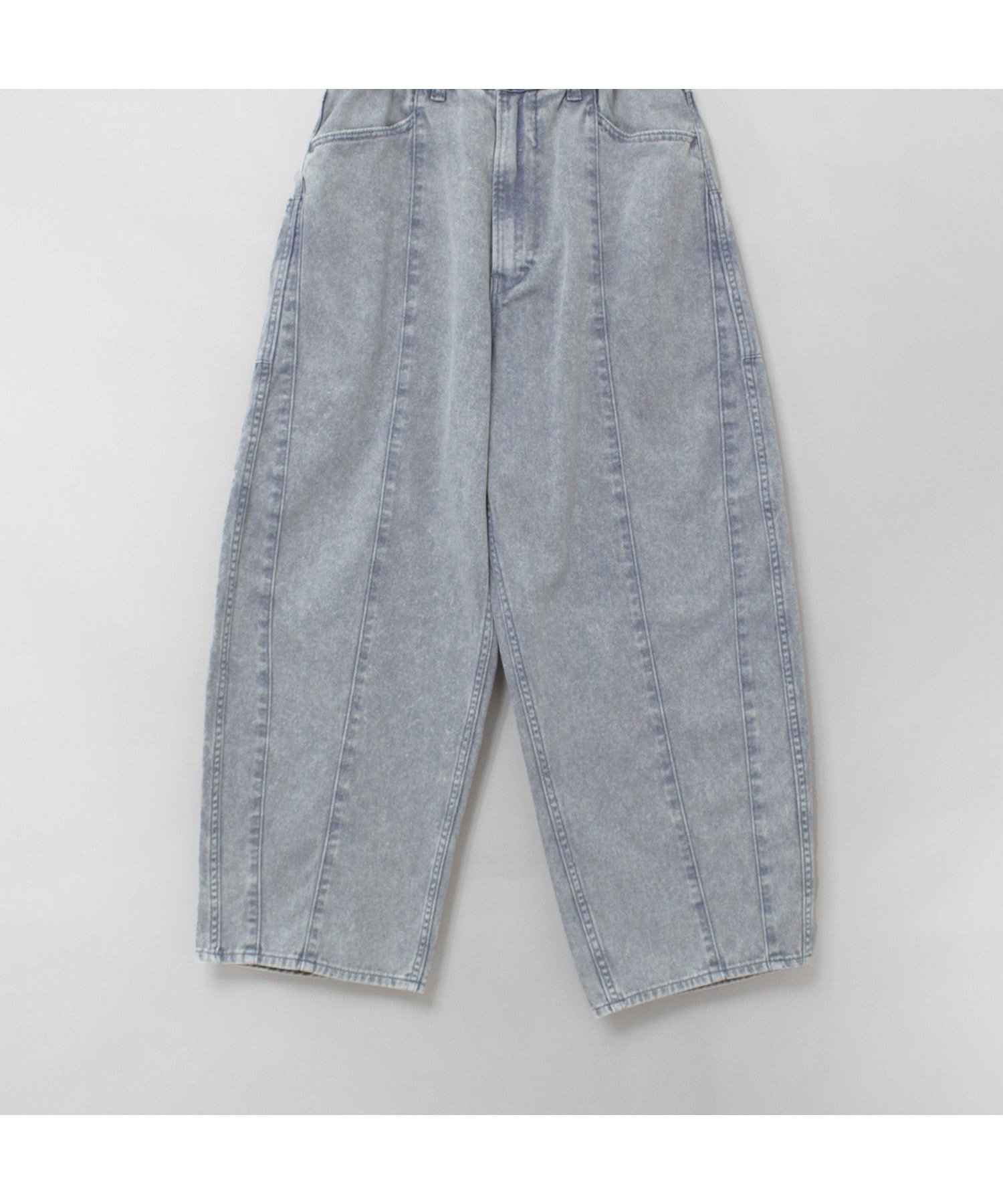 【アールエヌエーエヌ/RNA-N】のR4391 ケミカル加工のワークパンツ インテリア・キッズ・メンズ・レディースファッション・服の通販 founy(ファニー) 　ファッション　Fashion　レディースファッション　Fashion for Women　パンツ　Pants & Trousers　アメリカン　American Style　ヴィンテージ　Vintage Style　ケミカル　Chemical, Chemical Wash　ストレート　Straight, Straight Cut　ダブル　Double, Double-Breasted　デニム　Denim, Jeans Material　ポケット　Pocket, Pocket Detail　リラックス　Relax, Relaxed Fit　ワイド　Wide, Wide Fit　ワーク　Workwear, Utility Style　ブルーグレーケミカル|ID: prp329100004817641 ipo3291000000034997791