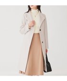 【アンタイトル/UNTITLED】の【日本製】2WAYスタンドカラーロングコート 人気、トレンドファッション・服の通販 founy(ファニー) ファッション Fashion レディースファッション Fashion for Women アウター Coat / Outerwear Collection コート・ロングコート・ピーコート Long Coats, Peacoats & More キュプラ Cupro, Eco Fabric スタンド Stand Collar, Upright Stand ストライプ Stripe, Striped Pattern スマート Smart, Elegant チェーン Chain, Chain Strap エレガント 上品 Elegant 日本製 Made In Japan thumbnail ベージュ|ID: prp329100004817652 ipo3291000000034997934