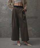 【アダム エ ロペ/ADAM ET ROPE'】の【EMOELLE】バイカラーベルトドレスパンツ 人気、トレンドファッション・服の通販 founy(ファニー) ファッション Fashion レディースファッション Fashion for Women パンツ Pants & Trousers ベルト&ウエストマーク Belts & Waist Accessories カットソー Cut and Sewn Top クロップド Cropped, Short Length サテン Satin, Glossy Fabric ドレス Dress, One-Piece フラップ Flap, Flap Pocket フロント Front, Front Design ボトム Bottoms, Lower Wear ポケット Pocket, Pocket Detail ワイド Wide, Wide Fit ワンポイント One Point, Statement Accent おすすめ Recommended / Our Picks thumbnail ブラウン(22)|ID: prp329100004817653 ipo3291000000034997936