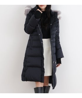 【ピンキーアンドダイアン/Pinky&Dianne】のタフタロングダウンコート 人気、トレンドファッション・服の通販 founy(ファニー) ファッション Fashion レディースファッション Fashion for Women アウター Coat / Outerwear Collection コート・ロングコート・ピーコート Long Coats, Peacoats & More ダウンジャケット・軽量ダウン Warm & Lightweight Down Jackets ストレッチ Stretch, Stretchy Fabric タフタ Taffeta, Structured Fabric ダウン Down, Puffer ドット Polka Dot, Dot Pattern 防寒 Cold Protection, Winter-Ready ミックス Mix, Mixed Style メタル Metal, Metal Parts エレガント 上品 Elegant |ID:prp329100004817654