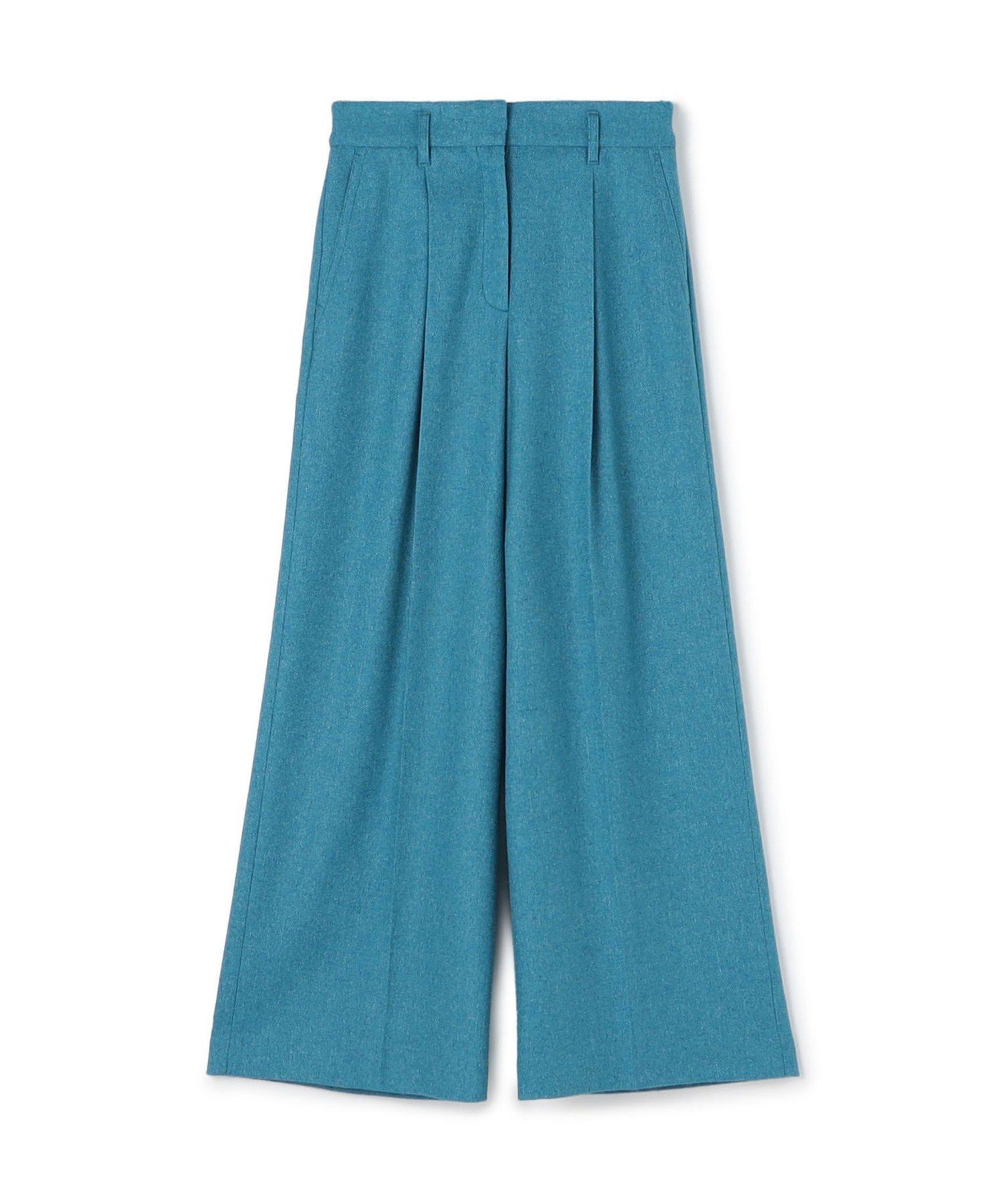 【トゥモローランド/TOMORROWLAND】のメランジカルゼ タックワイドパンツ インテリア・キッズ・メンズ・レディースファッション・服の通販 founy(ファニー) 　ファッション　Fashion　レディースファッション　Fashion for Women　パンツ　Pants & Trousers　おすすめ　Recommended / Our Picks　ジャケット　Jacket, Outerwear　ネップ　Nepp, Slub Yarn　バランス　Balance, Style Balance　フロント　Front, Front Design　A/W・秋冬　Autumn/Winter　65 ブルー|ID: prp329100004817664 ipo3291000000034998024