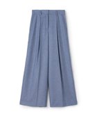 【トゥモローランド/TOMORROWLAND】のメランジカルゼ タックワイドパンツ 人気、トレンドファッション・服の通販 founy(ファニー) ファッション Fashion レディースファッション Fashion for Women パンツ Pants & Trousers おすすめ Recommended / Our Picks ジャケット Jacket, Outerwear ネップ Nepp, Slub Yarn バランス Balance, Style Balance フロント Front, Front Design A/W・秋冬 Autumn/Winter thumbnail 64 ブルー系|ID: prp329100004817664 ipo3291000000034998035