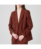 【アナイ/ANAYI】の【セットアップ対応商品】マットクロスピークドラペル ジャケット 人気、トレンドファッション・服の通販 founy(ファニー) ファッション Fashion レディースファッション Fashion for Women アウター Coat / Outerwear Collection レディースジャケット・軽アウター Jackets ジャケット Jacket, Outerwear スマート Smart, Elegant セットアップ Set-Up, Coordinated Outfit ダブル Double, Double-Breasted A/W・秋冬 Autumn/Winter 再入荷 Restock / Back in Stock thumbnail brown|ID: prp329100004817684 ipo3291000000034998273