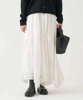 【イエナ/IENA】 《WEB限定/追加2》コットンレーススカート人気、トレンドファッション・服の通販 founy(ファニー) ファッション Fashion レディースファッション Fashion for Women スカート Skirts 2025年 2025 2025-2026秋冬・A/W Autumn/Winter 2025–26 AW25–26 おすすめ Recommended / Our Picks イレギュラーヘム Irregular Hem スウェット / スエット Sweatshirt, Sweatwear フレア Flare, Flared エレガント 上品 Elegant A/W・秋冬 Autumn/Winter |ID:prp329100004817687