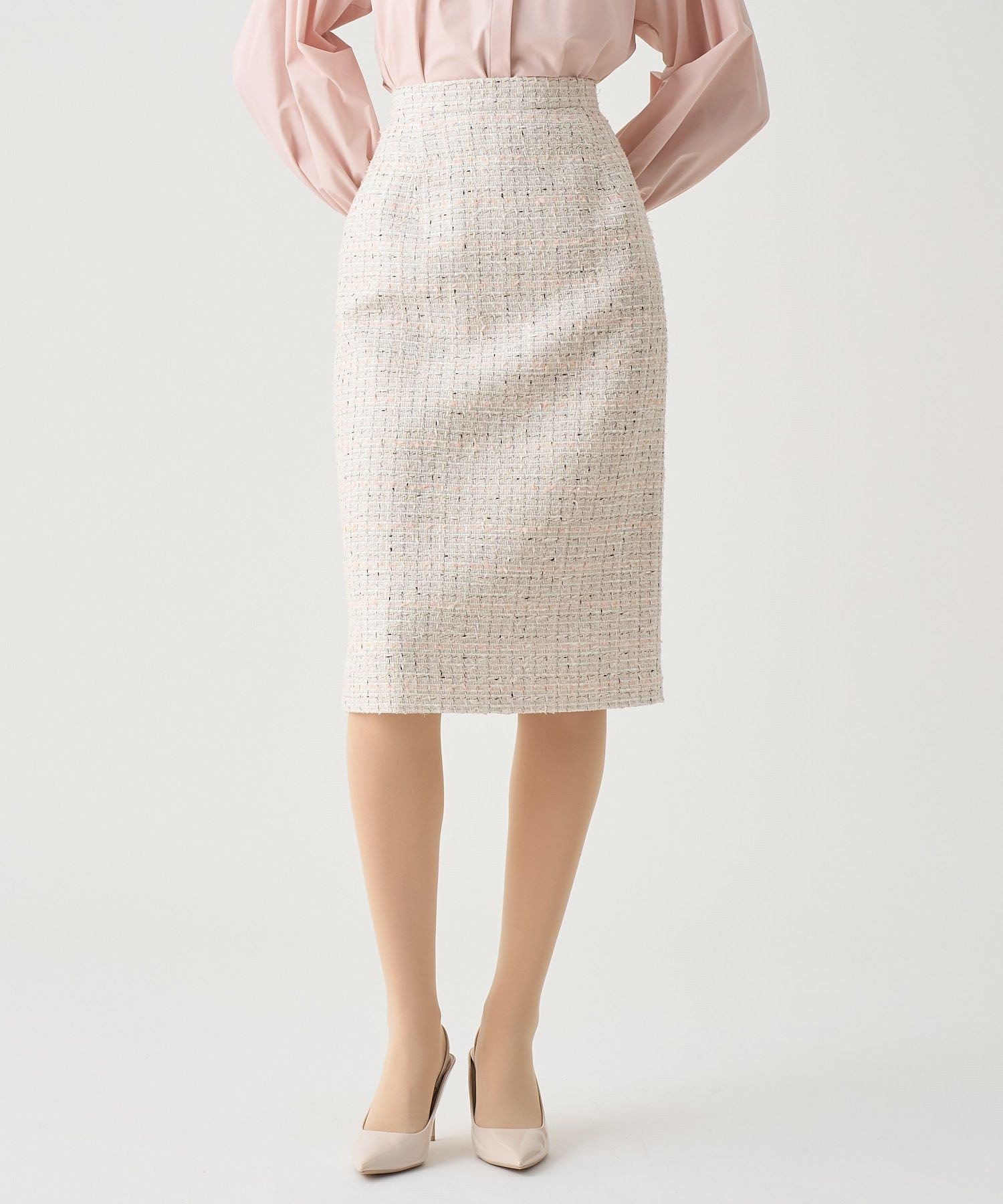 【アナイ/ANAYI】の【Eternal Line 2026】ミックスツイードタイト スカート 人気、トレンドファッション・服の通販 founy(ファニー) 　ファッション　Fashion　レディースファッション　Fashion for Women　スカート　Skirts　ジャケット　Jacket, Outerwear　スマート　Smart, Elegant　セットアップ　Set-Up, Coordinated Outfit　ツイード　Twill, Twill Weave　ネックレス　Necklace, Pendant Necklace　バランス　Balance, Style Balance　パール　Pearl, Pearl Accent　ブローチ　Brooch, Pin Brooch　ミックス　Mix, Mixed Style　再入荷　Restock / Back in Stock　エレガント 上品　Elegant　セレモニー　Ceremony　 other-1|ID: prp329100004817690 ipo3291000000034998348