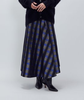 【プルミエ アロンディスモン/1er Arrondissement / MEN】のオンブレーチェックアシメフレアースカート 人気、トレンドファッション・服の通販 founy(ファニー) ファッション Fashion メンズファッション Fashion for Men アシンメトリー Asymmetrical Style チェック Check, Plaid, Tartan フォルム Silhouette, Form 別注 Limited Edition, Custom Order |ID:prp329100004817692