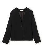 【トゥモローランド/TOMORROWLAND】のライトダブルクロス ノーカラージャケット 人気、トレンドファッション・服の通販 founy(ファニー) ファッション Fashion レディースファッション Fashion for Women アウター Coat / Outerwear Collection レディースジャケット・軽アウター Jackets ノーカラージャケット / シンプル上品コーデ Collarless Jackets おすすめ Recommended / Our Picks ジャケット Jacket, Outerwear ストレッチ Stretch, Stretchy Fabric セットアップ Set-Up, Coordinated Outfit ダブル Double, Double-Breasted ドレープ Drape, Draping Fabric バランス Balance, Style Balance フロント Front, Front Design thumbnail 19 ブラック|ID: prp329100004817696 ipo3291000000034998497