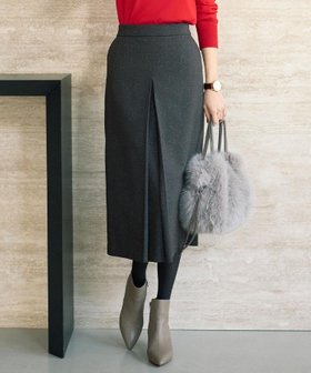 【アンタイトル/UNTITLED】の【ウエスト後ろゴム/シーズンレス】シルクネップツイード ナロースカート 人気、トレンドファッション・服の通販 founy(ファニー) ファッション Fashion レディースファッション Fashion for Women スカート Skirts おすすめ Recommended / Our Picks シルク Silk, 100% Silk スマート Smart, Elegant ツイード Twill, Twill Weave テクスチャー Texture, Textured Fabric ネップ Nepp, Slub Yarn ポケット Pocket, Pocket Detail A/W・秋冬 Autumn/Winter |ID:prp329100004817720