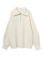 【ミラオーウェン/Mila Owen】の【WEB限定】【ウォッシャブル】衿付スキッパーニットプルオーバー 人気、トレンドファッション・服の通販 founy(ファニー) ファッション Fashion レディースファッション Fashion for Women トップス・カットソー Cut & Sew Tops ニット Knit Tops & Sweaters カジュアルプルオーバー・ニットトップス Pullovers & Knit Tops / Casual Pullovers ウォッシャブル Machine Washable カットソー Cut and Sewn Top ジップ Zip, Zipper スキッパー Skipper, Open Collar スマート Smart, Elegant トレンド Trend, Trending Now おすすめ Recommended / Our Picks thumbnail IVR[003]|ID: prp329100004817784 ipo3291000000034999647