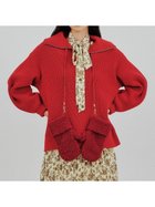 【ミラオーウェン/Mila Owen】の【WEB限定】【ウォッシャブル】衿付スキッパーニットプルオーバー 人気、トレンドファッション・服の通販 founy(ファニー) ファッション Fashion レディースファッション Fashion for Women トップス・カットソー Cut & Sew Tops ニット Knit Tops & Sweaters カジュアルプルオーバー・ニットトップス Pullovers & Knit Tops / Casual Pullovers ウォッシャブル Machine Washable カットソー Cut and Sewn Top ジップ Zip, Zipper スキッパー Skipper, Open Collar スマート Smart, Elegant トレンド Trend, Trending Now おすすめ Recommended / Our Picks thumbnail RED[046]|ID: prp329100004817784 ipo3291000000034999649