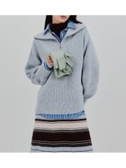 【ミラオーウェン/Mila Owen】の【WEB限定】【ウォッシャブル】衿付スキッパーニットプルオーバー 人気、トレンドファッション・服の通販 founy(ファニー) ファッション Fashion レディースファッション Fashion for Women トップス・カットソー Cut & Sew Tops ニット Knit Tops & Sweaters カジュアルプルオーバー・ニットトップス Pullovers & Knit Tops / Casual Pullovers ウォッシャブル Machine Washable カットソー Cut and Sewn Top ジップ Zip, Zipper スキッパー Skipper, Open Collar スマート Smart, Elegant トレンド Trend, Trending Now おすすめ Recommended / Our Picks thumbnail LBLU[081]|ID: prp329100004817784 ipo3291000000034999650