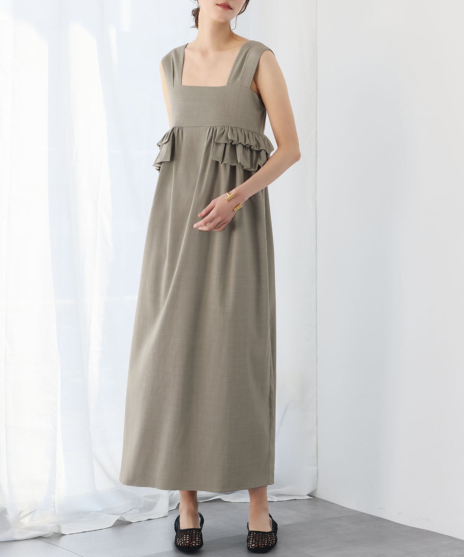 【ガール/GIRL】のオフショルダーヨークフリルAラインワンピース【洗える】 インテリア・キッズ・メンズ・レディースファッション・服の通販 founy(ファニー) 　ファッション　Fashion　レディースファッション　Fashion for Women　ワンピース　Dresses　Aラインワンピース・フレアシルエット　A-Line Dresses / Flared Silhouette Dresses　オケージョン　Occasion Wear　トレンド　Trend, Trending Now　ラップ　Wrap, Wrap Design　エレガント 上品　Elegant　洗える　Machine Washable　KH|ID: prp329100004817787 ipo3291000000034999699