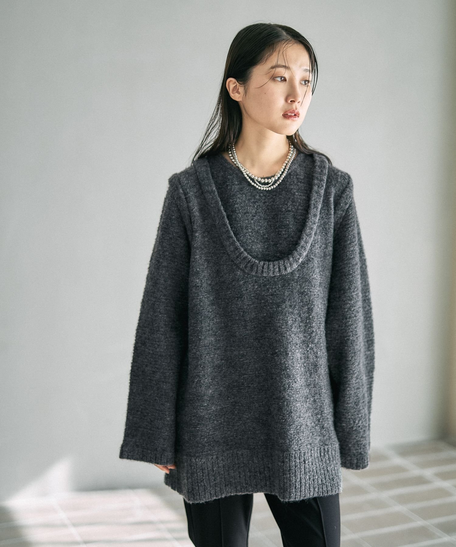 【レプシィム ローリーズファーム/LEPSIM LOWRYS FARM】の5ゲージレイヤーライクロングプルオーバー 人気、トレンドファッション・服の通販 founy(ファニー) 　ファッション　Fashion　レディースファッション　Fashion for Women　トップス・カットソー　Cut & Sew Tops　ベスト&ジレ / 重ね着スタイル　Vests & Gilets　カジュアルプルオーバー・ニットトップス　Pullovers & Knit Tops / Casual Pullovers　おすすめ　Recommended / Our Picks　トレンド　Trend, Trending Now　バランス　Balance, Style Balance　ベスト　Vest, Waistcoat　 other-1|ID: prp329100004817792 ipo3291000000034999785