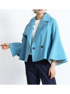 【ヴァン/Vin】のフレアスリーブショートアウター 人気、トレンドファッション・服の通販 founy(ファニー) ファッション Fashion レディースファッション Fashion for Women アウター Coat / Outerwear Collection インナー Innerwear ショート Short, Short Length スリット Slit, Slit Detail スリーブ Sleeve, Long Sleeve / Short Sleeve バランス Balance, Style Balance フレア Flare, Flared ボンディング Bonding, Bonded Fabric ワイド Wide, Wide Fit thumbnail ブルー|ID: prp329100004817795 ipo3291000000034999824