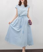 【ミニミニストア/miniministore】のリネンワンピース フレンチスリーブ 薄ブルー|ID: prp329100004817803 ipo3291000000035000004
