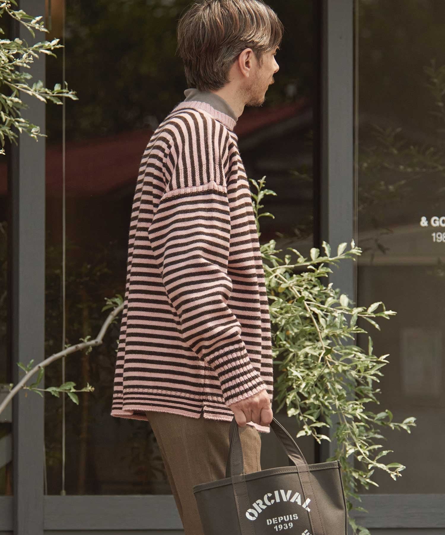 【ビショップ/Bshop】の別注 トラディショナル ウールガンジーセーター UNISEX インテリア・キッズ・メンズ・レディースファッション・服の通販 founy(ファニー) 　ファッション　Fashion　レディースファッション　Fashion for Women　セーター　Sweater, Knitwear　フランス　France, French　別注　Limited Edition, Custom Order　ユニセックス　Unisex, Genderless　PINK系1|ID: prp329100004817804 ipo3291000000034999996