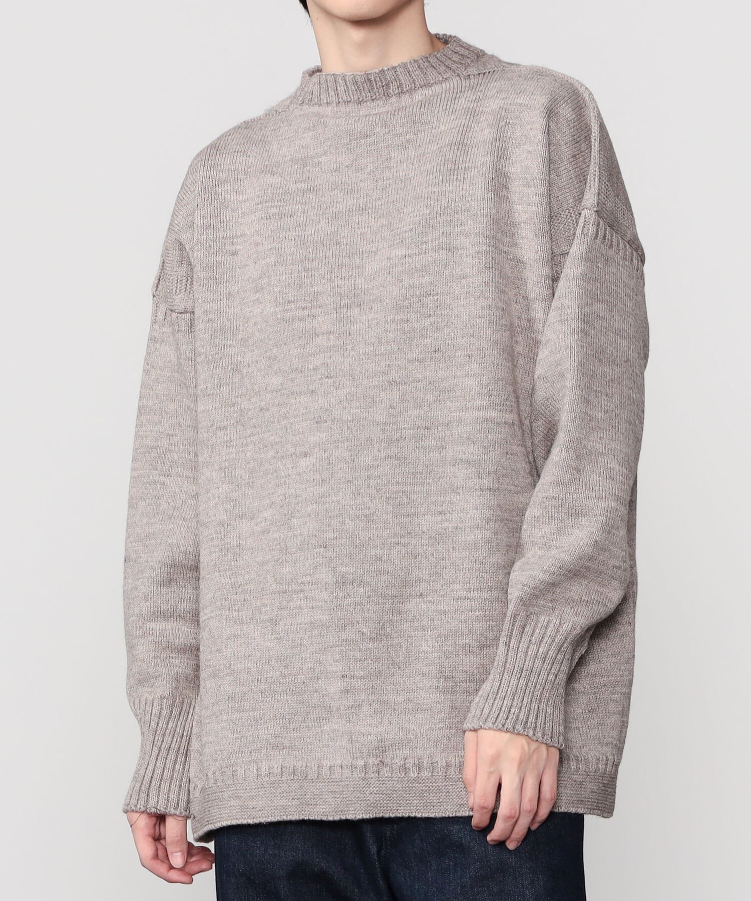 【ビショップ/Bshop】の別注 トラディショナル ウールガンジーセーター UNISEX インテリア・キッズ・メンズ・レディースファッション・服の通販 founy(ファニー) 　ファッション　Fashion　レディースファッション　Fashion for Women　セーター　Sweater, Knitwear　フランス　France, French　別注　Limited Edition, Custom Order　ユニセックス　Unisex, Genderless　OATMEAL|ID: prp329100004817804 ipo3291000000035000000