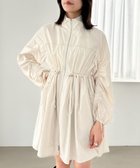 【ヘザー/Heather】のナイロンギャザーミニワンピース 人気、トレンドファッション・服の通販 founy(ファニー) ファッション Fashion レディースファッション Fashion for Women ワンピース Dresses おすすめ Recommended / Our Picks パイピング Piping, Trim Design ブルゾン Blouson, Bomber Jacket thumbnail アイボリー|ID: prp329100004817809 ipo3291000000035000051