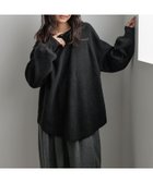 【ローリーズファーム/LOWRYS FARM】のシャツテイルニットプルオーバー 人気、トレンドファッション・服の通販 founy(ファニー) ファッション Fashion レディースファッション Fashion for Women トップス・カットソー Cut & Sew Tops ニット Knit Tops & Sweaters シャツ・ブラウス・オフィスカジュアル Elegant Blouses & Button-Ups カジュアルプルオーバー・ニットトップス Pullovers & Knit Tops / Casual Pullovers スラックス Slacks, Dress Pants デニム Denim, Jeans Material ワイド Wide, Wide Fit エレガント 上品 Elegant thumbnail ブラック|ID: prp329100004817820 ipo3291000000035000260