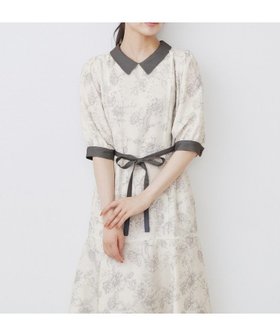 【インデックス/INDEX】の2WAY パネルフラワーバイカラーワンピース【洗濯機洗い可/イージーアイロン】 人気、トレンドファッション・服の通販 founy(ファニー) ファッション Fashion レディースファッション Fashion for Women ワンピース Dresses 切替 Switching, Contrast Panel スマート Smart, Elegant スリーブ Sleeve, Long Sleeve / Short Sleeve フィット Fit, Slim Fit フレア Flare, Flared ポケット Pocket, Pocket Detail リボン Ribbon, Bow ループ Loop, Loop Knit |ID:prp329100004817831