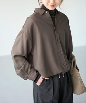 【スピック&スパン/Spick & Span】の《追加》ウールライクヘムギャザーシャツ 人気、トレンドファッション・服の通販 founy(ファニー) ファッション Fashion レディースファッション Fashion for Women トップス・カットソー Cut & Sew Tops シャツ・ブラウス・オフィスカジュアル Elegant Blouses & Button-Ups インナー Innerwear カットソー Cut and Sewn Top タンク Tank Top, Sleeveless Top デニム Denim, Jeans Material リラックス Relax, Relaxed Fit ワイド Wide, Wide Fit エレガント 上品 Elegant 人気 Popular, Best Seller 再入荷 Restock / Back in Stock 夏 Summer 秋 Autumn 羽織 Haori, Light Jacket 長袖 Long Sleeve, Full Sleeve |ID:prp329100004817833