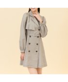 【レディアゼル/REDYAZEL】のダブルボタンジャケットミニワンピース 人気、トレンドファッション・服の通販 founy(ファニー) ファッション Fashion レディースファッション Fashion for Women アウター Coat / Outerwear Collection レディースジャケット・軽アウター Jackets おすすめ Recommended / Our Picks インナー Innerwear ガーリー Girly, Feminine Style トレンチ Trench, Trench Coat ハイネック High Neck, Mock Neck リブニット Rib Knit, Ribbed Knit ロング Long, Long-Length thumbnail ベージュ|ID: prp329100004817834 ipo3291000000035000543