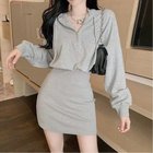 【ミニミニストア/miniministore】のワンピース フード付き 長袖 レディース ライトグレー|ID: prp329100004817842 ipo3291000000035000720