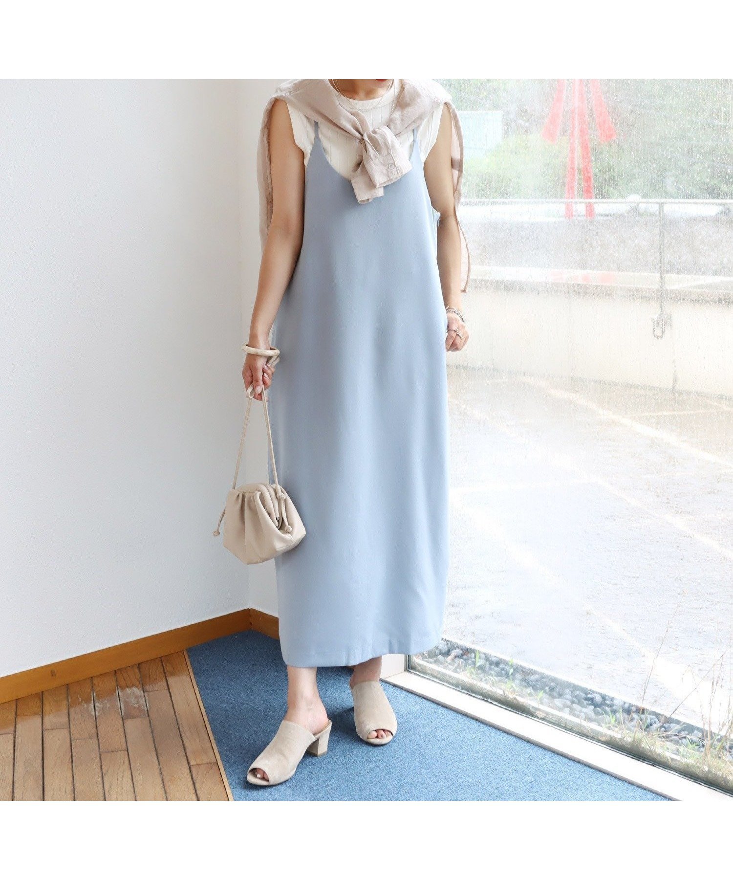 【アンドミー/andme】のきれいめ ツイル Vネック キャミワンピース 人気、トレンドファッション・服の通販 founy(ファニー) 　ファッション　Fashion　レディースファッション　Fashion for Women　ワンピース　Dresses　キャミソールワンピース　Camisole Dresses　インナー　Innerwear　キャミワンピース　Cami Dress, Slip Dress　スリット　Slit, Slit Detail　ツイル　Twist, Twisted Detail　人気　Popular, Best Seller　バランス　Balance, Style Balance　フェミニン　Feminine, Girly　ポケット　Pocket, Pocket Detail　ラップ　Wrap, Wrap Design　楽ちん　Easy Fit, Comfortable　おすすめ　Recommended / Our Picks　 other-1|ID: prp329100004817845 ipo3291000000035000802