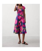【バナナリパブリック ファクトリーストア/BANANA REPUBLIC FACTORY STORE】のBANANA REPUBLIC FACTORY STORE スクエアネックミディワンピース 人気、トレンドファッション・服の通販 founy(ファニー) ファッション Fashion レディースファッション Fashion for Women ワンピース Dresses アクセサリー Fashion Accessories スクエア Square, Square Shape プリント Print, Printed Pattern リゾート Resort, Vacation Style thumbnail BRUSHSTROKE MULTI|ID: prp329100004817847 ipo3291000000035000877