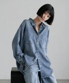 【ローリーズファーム/LOWRYS FARM】のアソートデニムBIGシャツ 人気、トレンドファッション・服の通販 founy(ファニー) ファッション Fashion レディースファッション Fashion for Women トップス・カットソー Cut & Sew Tops シャツ・ブラウス・オフィスカジュアル Elegant Blouses & Button-Ups デニム Denim, Jeans Material 今季 This Season, Current Season 定番 Standard, Basic Item 春 Spring 羽織 Haori, Light Jacket thumbnail ブルー|ID: prp329100004817855 ipo3291000000035000959