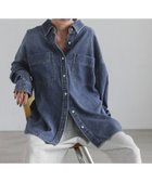 【ローリーズファーム/LOWRYS FARM】のアソートデニムBIGシャツ 人気、トレンドファッション・服の通販 founy(ファニー) ファッション Fashion レディースファッション Fashion for Women トップス・カットソー Cut & Sew Tops シャツ・ブラウス・オフィスカジュアル Elegant Blouses & Button-Ups デニム Denim, Jeans Material 今季 This Season, Current Season 定番 Standard, Basic Item 春 Spring 羽織 Haori, Light Jacket thumbnail ネイビー|ID: prp329100004817855 ipo3291000000035000962