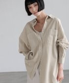 【ローリーズファーム/LOWRYS FARM】のアソートデニムBIGシャツ 人気、トレンドファッション・服の通販 founy(ファニー) ファッション Fashion レディースファッション Fashion for Women トップス・カットソー Cut & Sew Tops シャツ・ブラウス・オフィスカジュアル Elegant Blouses & Button-Ups デニム Denim, Jeans Material 今季 This Season, Current Season 定番 Standard, Basic Item 春 Spring 羽織 Haori, Light Jacket thumbnail ベージュ|ID: prp329100004817855 ipo3291000000035730664