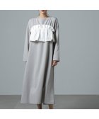 【ナノ ユニバース/nano universe】のビスチェレイヤード風カットワンピース 人気、トレンドファッション・服の通販 founy(ファニー) ファッション Fashion レディースファッション Fashion for Women ワンピース Dresses ウォッシャブル Machine Washable カットソー Cut and Sewn Top シンプル Simple, Minimal ジャケット Jacket, Outerwear スタイリッシュ Stylish, Fashionable スニーカー Sneakers, Trainers スリット Slit, Slit Detail トレンド Trend, Trending Now ビスチェ Bustier, Corset Top フリル Frill, Ruffle ベーシック Basic, Essential A/W・秋冬 Autumn/Winter エレガント 上品 Elegant 2025年 2025 2025春夏・S/S Spring/Summer 2025 SS25 thumbnail グレー|ID: prp329100004817861 ipo3291000000035001045