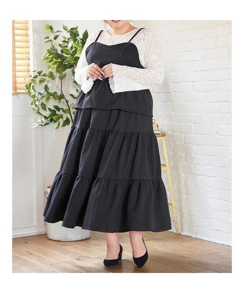 【ジェイ アンド シュプール/Re J&SUPURE】の【Kannaコラボ】ビスチェ×スカートセットアップ インテリア・キッズ・メンズ・レディースファッション・服の通販 founy(ファニー) 　ファッション　Fashion　レディースファッション　Fashion for Women　セットアップ　Matching Sets　スカート・ミニ/ミディ/マキシ　Skirts / Mini, Midi & Maxi Skirts　インナー　Innerwear　秋　Autumn　コラボ　Collaboration, Collab　セットアップ　Set-Up, Coordinated Outfit　ティアード　Tiered, Tiered Style　ビスチェ　Bustier, Corset Top　黒|ID: prp329100004817862 ipo3291000000035001061