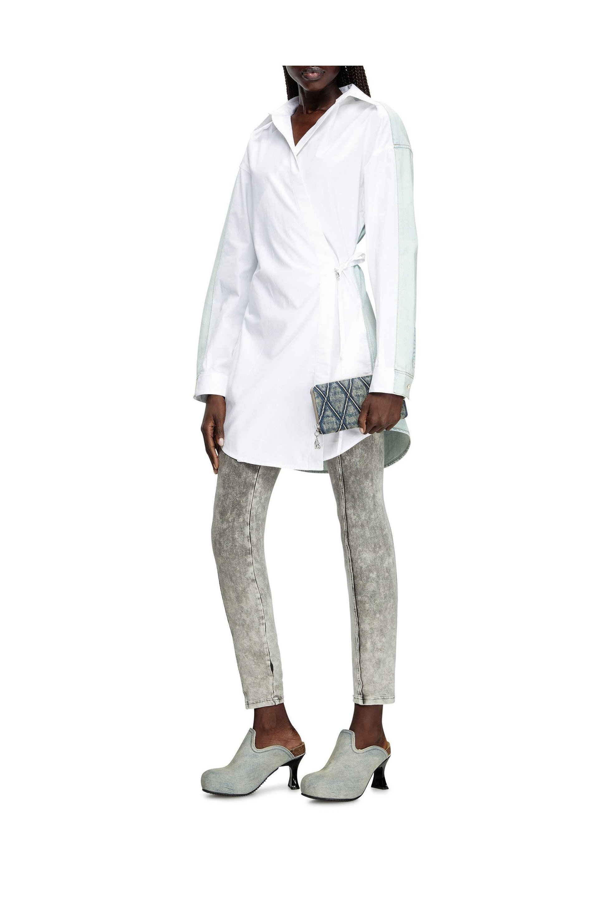 【ディーゼル/DIESEL】のウィメンズ ミニドレス D-ELPHI-DEN 人気、トレンドファッション・服の通販 founy(ファニー) 　ファッション　Fashion　レディースファッション　Fashion for Women　ワンピース　Dresses　フォーマル・パーティードレス・結婚式用ドレス　Elegant & Casual Dresses　オーバル　Oval Design　チャーム　Charm, Pendant　デニム　Denim, Jeans Material　ドレス　Dress, One-Piece　リボン　Ribbon, Bow　 other-1|ID: prp329100004817868 ipo3291000000035001155