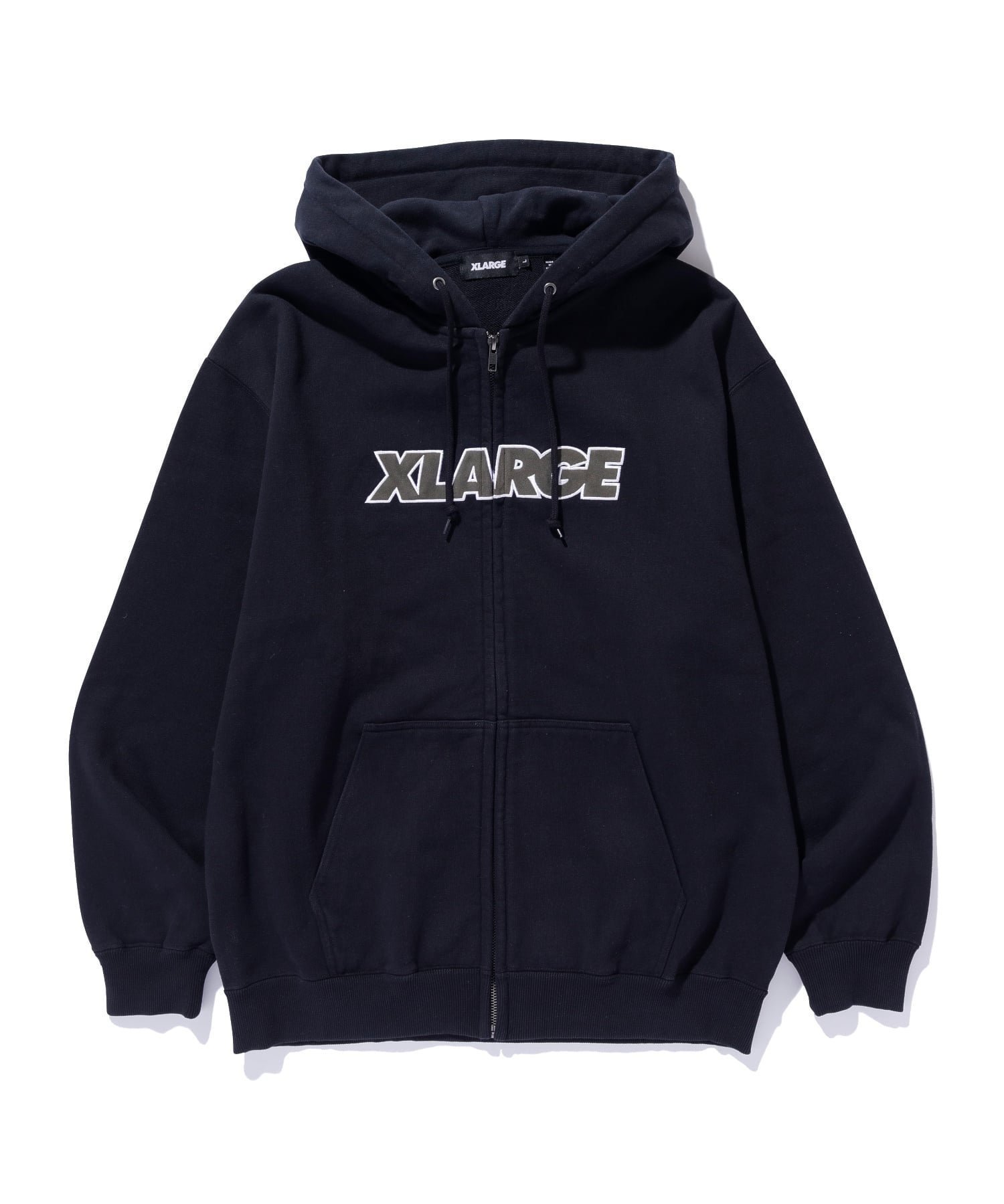 【エクストララージ/XLARGE】のSTANDARD LOGO ZIP UP HOODED SWEATSHIRT インテリア・キッズ・メンズ・レディースファッション・服の通販 founy(ファニー) 　ファッション　Fashion　レディースファッション　Fashion for Women　トップス・カットソー　Cut & Sew Tops　シャツ・ブラウス・オフィスカジュアル　Elegant Blouses & Button-Ups　レディースパーカー・カジュアルフーディー　Casual Hoodies & Sweatshirts　ロングTシャツ・Tシャツ　Longline T-Shirts & Tees　スウェット・クルーネックトップス　Sweatshirts & Crewnecks / Relaxed Fit Sweat Tops　おすすめ　Recommended / Our Picks　シンプル　Simple, Minimal　ベーシック　Basic, Essential　定番　Standard, Basic Item　BLACK|ID: prp329100004817869 ipo3291000000035001160