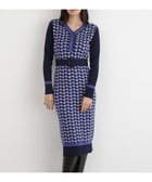 【ピンキーアンドダイアン/Pinky&Dianne】のジオメトリックジャガードニットワンピース 人気、トレンドファッション・服の通販 founy(ファニー) ファッション Fashion レディースファッション Fashion for Women ワンピース Dresses ニットワンピース Knit Dresses ジャケット Jacket, Outerwear スタンダード Standard, Basic ストレッチ Stretch, Stretchy Fabric フィット Fit, Slim Fit ビジネス 仕事 通勤 Business / Work / Commuting thumbnail ブルー|ID: prp329100004817873 ipo3291000000035001187