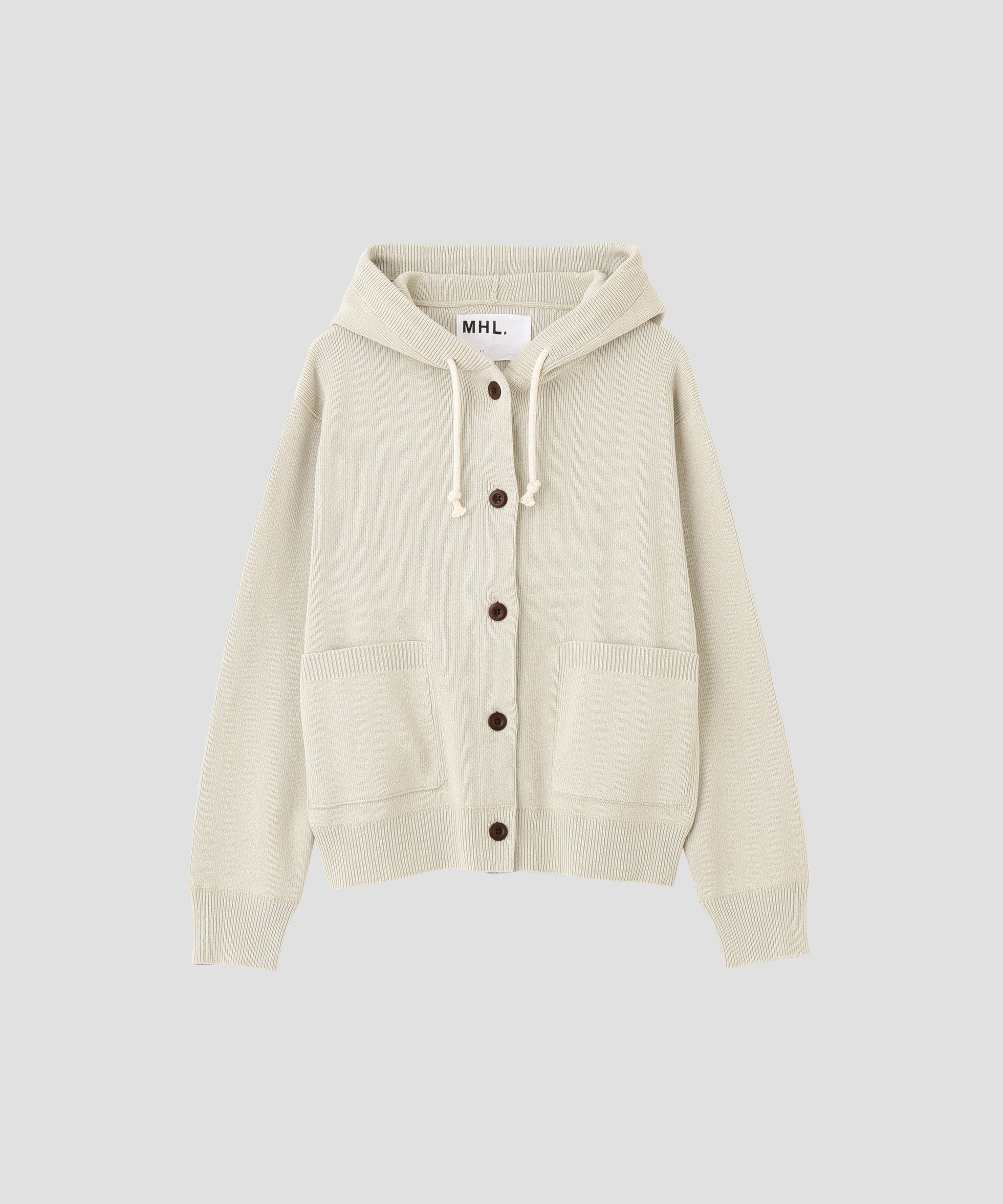 【マーガレットハウエル/MARGARET HOWELL】のVINTAGE DRY COTTON KNITWEAR インテリア・キッズ・メンズ・レディースファッション・服の通販 founy(ファニー) 　ファッション　Fashion　レディースファッション　Fashion for Women　トップス・カットソー　Cut & Sew Tops　ニット　Knit Tops & Sweaters　カーディガン　Cardigan, Knitwear　ダブル　Double, Double-Breasted　フロント　Front, Front Design　ポケット　Pocket, Pocket Detail　エレガント 上品　Elegant　ECRU2|ID: prp329100004817874 ipo3291000000035001188