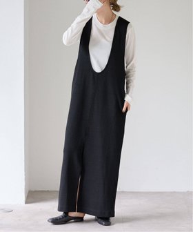 【アウトドアプロダクツ ユージュアルシングス/OUTDOOR PRODUCTS Usual Things】の前後2WAY コットンWフェイスジャージージャンパースカート 人気、トレンドファッション・服の通販 founy(ファニー) ファッション Fashion レディースファッション Fashion for Women スカート Skirts インナー Innerwear キャミ Camisole, Cami Top シンプル Simple, Minimal ストレッチ Stretch, Stretchy Fabric デニム Denim, Jeans Material エレガント 上品 Elegant |ID:prp329100004817881