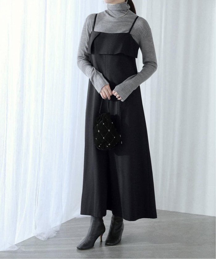 【ラ トータリテ/La TOTALITE】の【洗える】ラッフルキャミワンピース インテリア・キッズ・メンズ・レディースファッション・服の通販 founy(ファニー) https://founy.com/ ファッション Fashion レディースファッション Fashion for Women ワンピース Dresses キャミソールワンピース Camisole Dresses 2025年 2025 2025-2026秋冬・A/W Autumn/Winter 2025–26 AW25–26 おすすめ Recommended / Our Picks インナー Innerwear カットソー Cut and Sewn Top シンプル Simple, Minimal ジャケット Jacket, Outerwear スマート Smart, Elegant フェミニン Feminine, Girly ラッフル Ruffle, Frill リブニット Rib Knit, Ribbed Knit ロング Long, Long-Length エレガント 上品 Elegant 洗える Machine Washable A/W・秋冬 Autumn/Winter |ID: prp329100004817884 ipo3291000000035001283