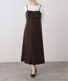 【ラ トータリテ/La TOTALITE】の【洗える】ラッフルキャミワンピース ブラウン|ID: prp329100004817884 ipo3291000000035001287