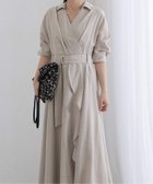 【ラ トータリテ/La TOTALITE】の【洗える】カシュクールシャツワンピース ピンク B|ID: prp329100004817885 ipo3291000000035001290