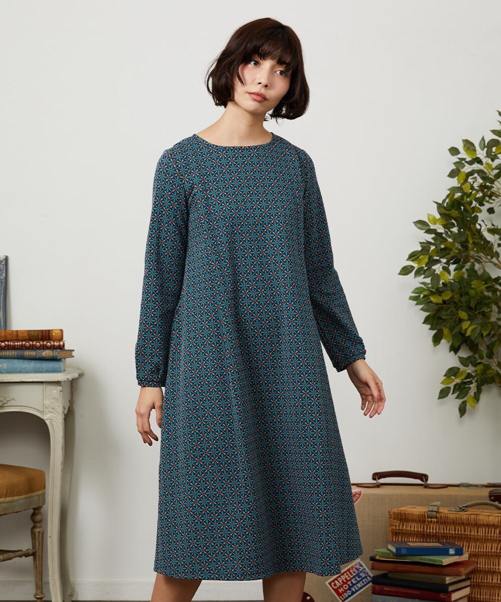 【ホコモモラ/Jocomomola】のArmadura de flores ジャカードワンピース 人気、トレンドファッション・服の通販 founy(ファニー) 　ファッション　Fashion　レディースファッション　Fashion for Women　ワンピース　Dresses　春　Spring　秋　Autumn　カットソー　Cut and Sewn Top　カーディガン　Cardigan, Knitwear　シンプル　Simple, Minimal　ジャカード／ジャガード　Jacquard, Woven Pattern　タイツ　Tights, Legwear　ポケット　Pocket, Pocket Detail　冬　Winter / This Winter　夏　Summer　 other-1|ID: prp329100004817896 ipo3291000000035001380