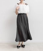 【ランダ/RANDA】の3Dフラワーブラウスセットキャミワンピース 人気、トレンドファッション・服の通販 founy(ファニー) ファッション Fashion レディースファッション Fashion for Women ワンピース Dresses キャミソールワンピース Camisole Dresses キャミワンピース Cami Dress, Slip Dress サテン Satin, Glossy Fabric フラワー Flower, Floral マーメイド Mermaid, Fishtail Silhouette thumbnail BLACK|ID: prp329100004817907 ipo3291000000035001437